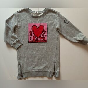 GapKids Keith Haring Sweatshirt Dress in Size 6/7 GUC